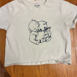 Brandy Melville cream tee